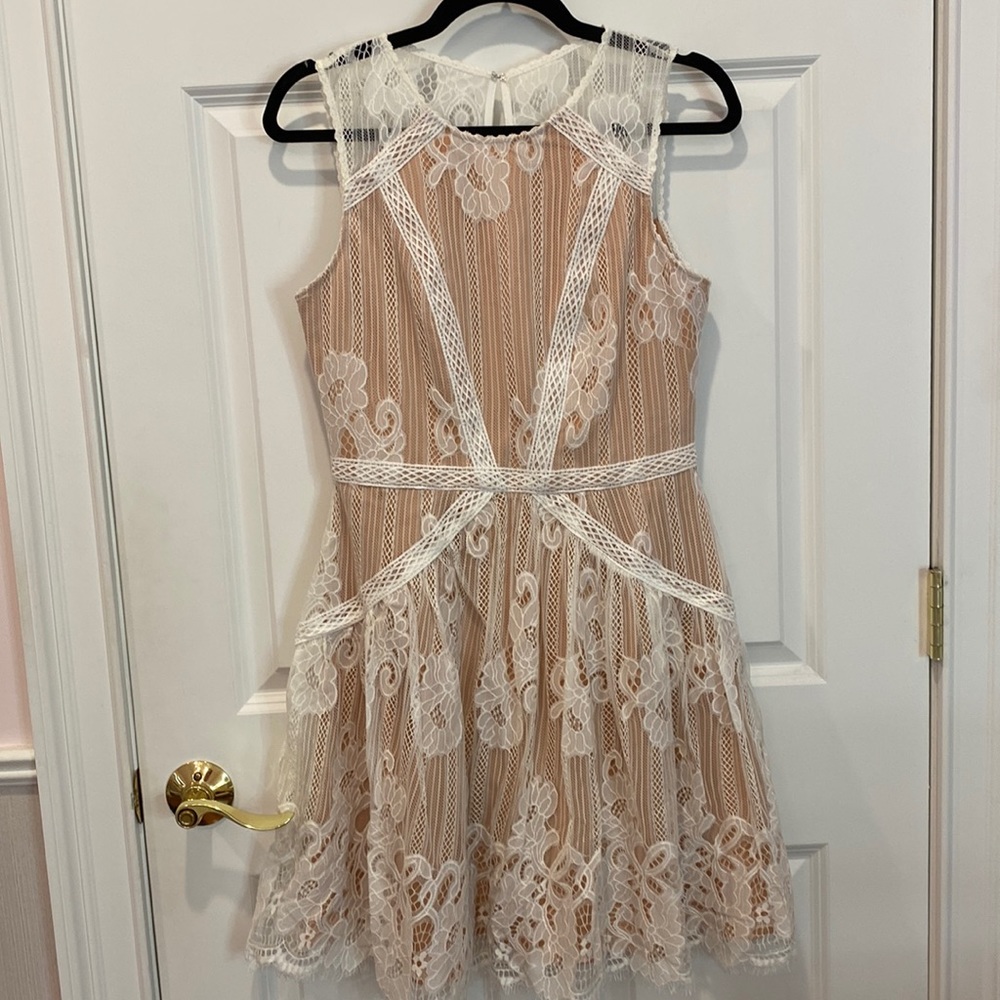 Adelyn Rae White Lace Dress